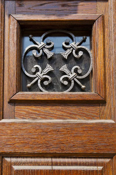 Анотація Будинок Двері Італії Ломбардія Стовпець Milano Старі Закриті Цегла — стокове фото