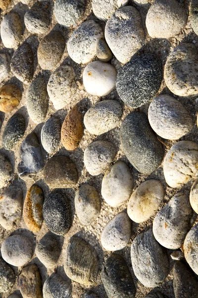 Brick Mozzate Street Lombardy Italy Varese Abstract Pavement Curch Marbl — Stock Photo, Image