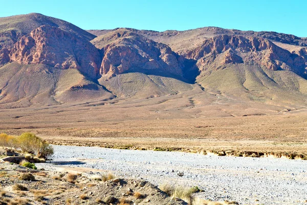 Vale Morocco África Atlas Seca Montanha Terreno Isolado Colina — Fotografia de Stock