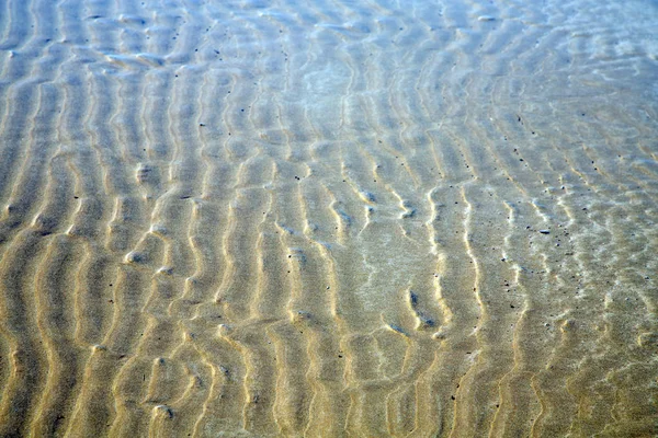 砂丘モロッコ アフリカ濡れて砂大西洋 — ストック写真