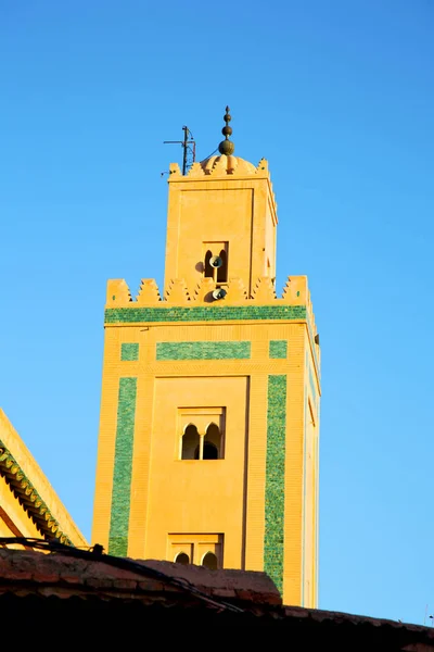 Geschiedenis maroc Afrika minaret religie hemel — Stockfoto