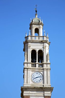 Busto arsizio eski soyut İtalya kule çan güneşli gün 