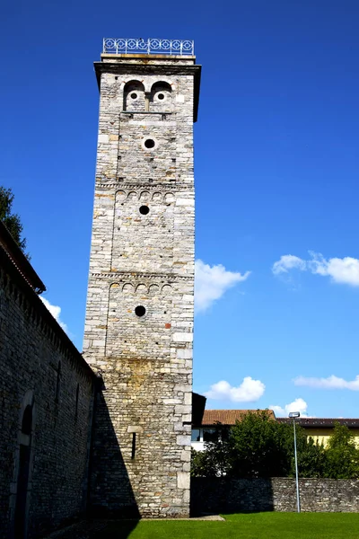 Italie lombardie l'arsago seprio vieille tour de l'église — Photo