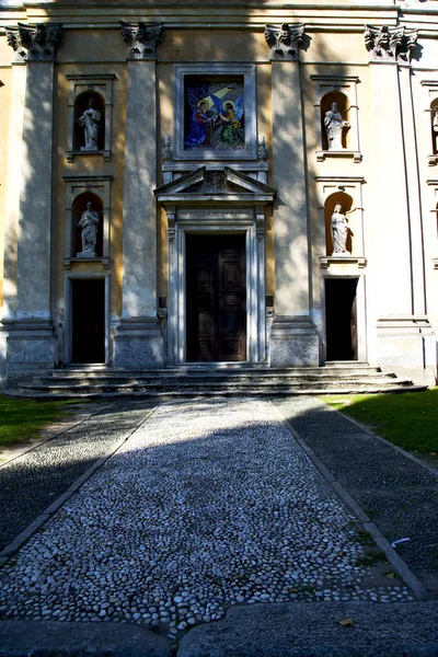 Italien lombardy die somma lombardo alte mauer — Stockfoto