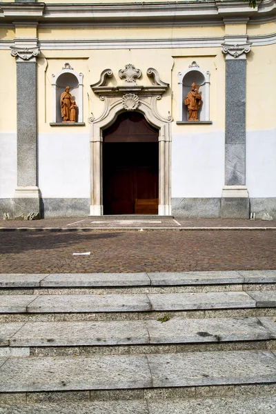 İtalya lombardy vanzaghello eski kapalı tuğla vaktimiz — Stok fotoğraf