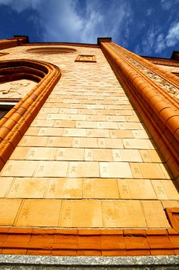 villa cortese eski kilisede Lombardy tuğla Kulesi duvar İtalya kapalı
