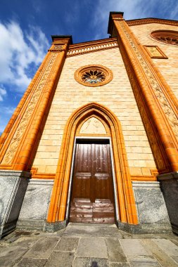 villa cortese eski kilisede Lombardy tuğla Kulesi duvar İtalya kapalı