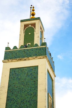  Müslüman Camii tarihi sembol Fas Afrika mina