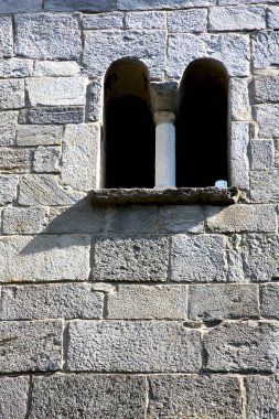 gül pencere İtalya lombardy abbiate eski tuğla   