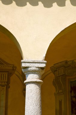 Milan İtalya duvar eski kilise beton duvar tuğla taş