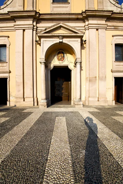 Ломбардія Кастан Primo Віднайдено Закриті Цегла Башта Тротуарі Італії — стокове фото