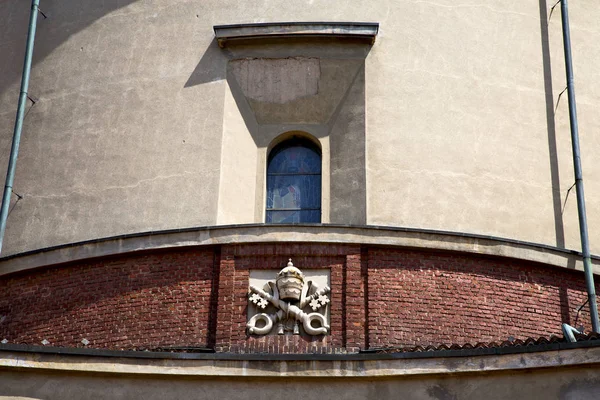 Lombardie Itálie Rozeta lonate ceppino starý kostel — Stock fotografie