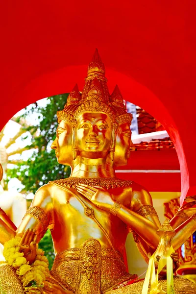 Золоті Siddharta Храм Бангкока Таїланд Азії Золото Крок Wat Палаци — стокове фото