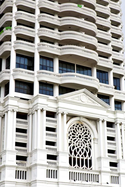 Thailand Bangkok Office District Palaces Abstract Modern Building Line Sky — Stock Photo, Image