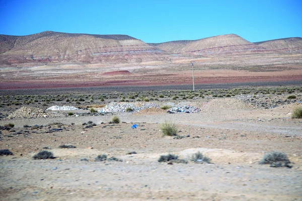 Tal Hügel in Afrika Marokko der Bergboden — Stockfoto