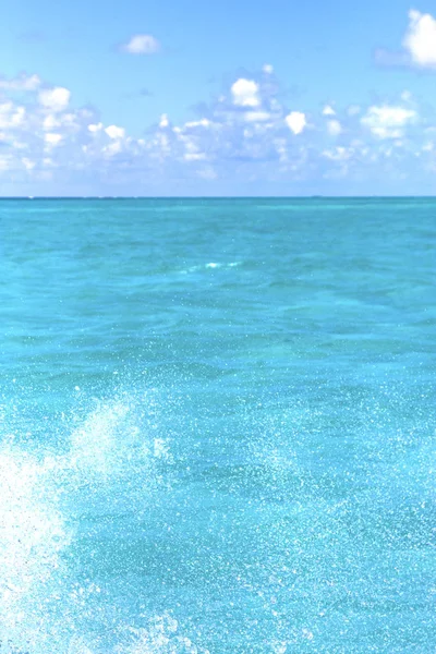 Terra Schiuma Messicana Blu Goccia Del Mare Giornata Sole Onda — Foto Stock