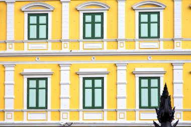 Bangkok 'un penceresi Tayland' da Buda Altın Tapınağı 'nın kesiği