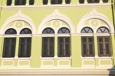 Bangkok 'un penceresi Tayland' da Buda Altın Tapınağı 'nın kesiği