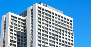 Güney Afrika eski penceresinde şehir merkezinde gibi arka plan bulanıklık