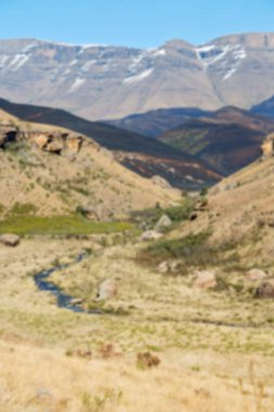   Güney Afrika ıssızlık vadisinde 