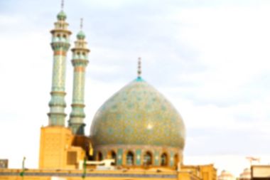 İran ve eski antika Camii minaresi