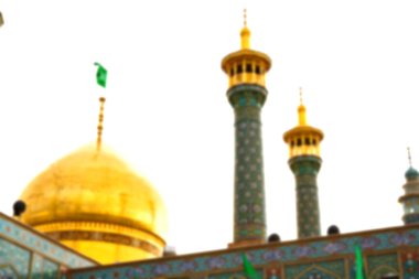 İran ve eski antika Camii minaresi