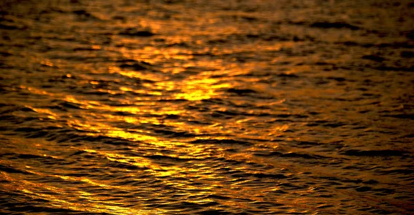 Размытие Южно Африканском Море Индийского Океана Золотая Волна Заката — стоковое фото