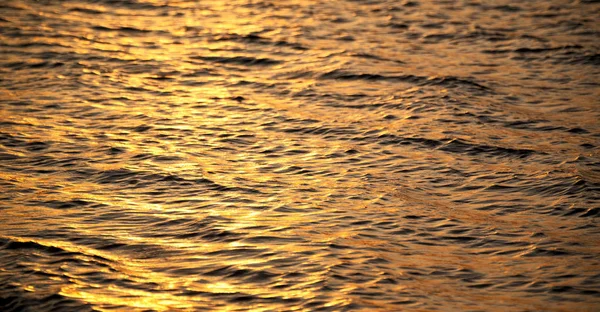 África Sul Mar Oceano Índico Abstrato Onda Ouro Para Pôr — Fotografia de Stock
