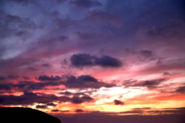 En Afrique du Sud nuage abstrait et coucher de soleil — Photo