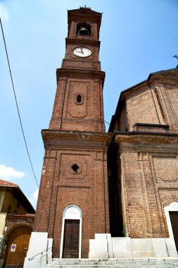  Bari kilisede tuğla kule kaldırım İtalya lombardy eski kapalı