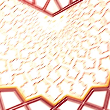 İran 'da bulanık. Arka plan gibi antik camiden dekoratif çiçek kiremitleri.