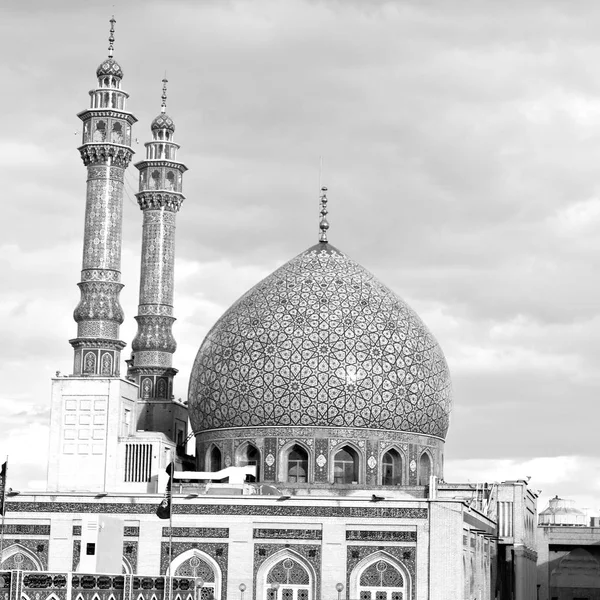 Flou Iran Ancienne Mosquée Antique Minaret Religion Persan Architecture — Photo