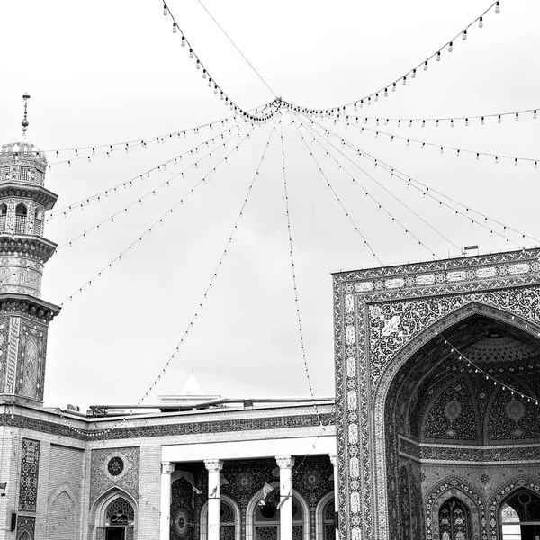 Θόλωση Στο Ιράν Και Παλιά Αντίκα Τζαμί Μιναρέ Θρησκείας Περσική — Φωτογραφία Αρχείου