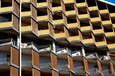 Güney Afrika eski terasında şehir merkezinde