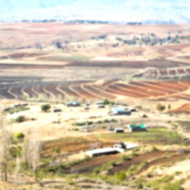  Lesotho sokak köyde mountain yakınındaki  