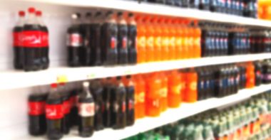 İran soyut süpermarkette bulanık