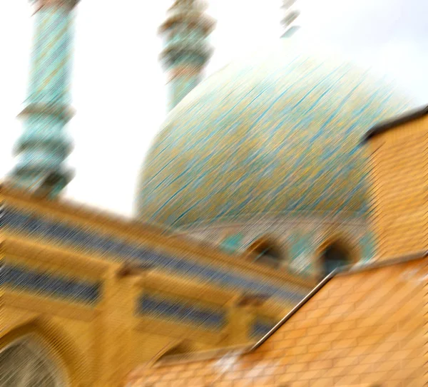 In minareto irano e antica moschea — Foto Stock