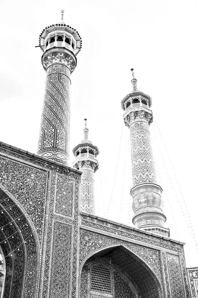 Desenfoque Iran Antigua Mezquita Antigua Minarete Religión Arquitectura Persa —  Fotos de Stock