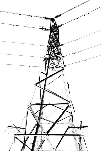 W iran elektryczne pylon w niebo — Zdjęcie stockowe
