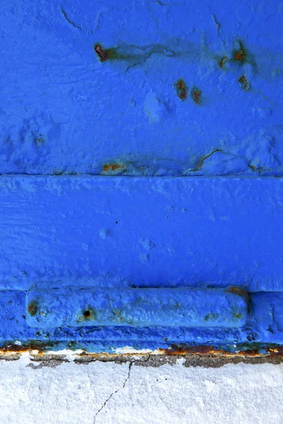 Lanzarote    blue window    the white spain — Stock Photo, Image