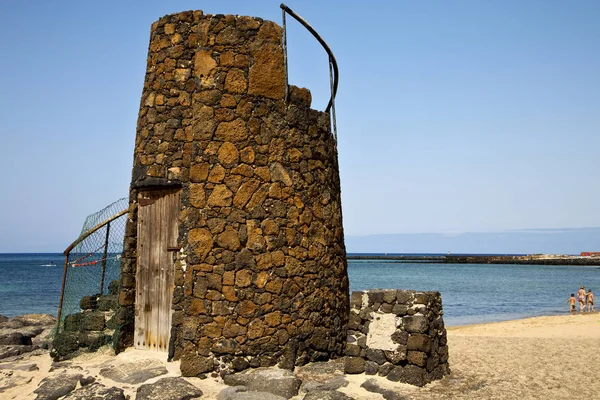 Toren Spanje gele beach — Stockfoto