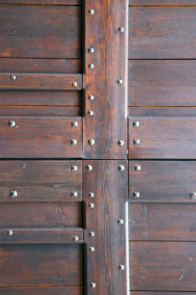 Vanzaghello bussare porta curch chiuso legno lombardia italia va — Foto Stock