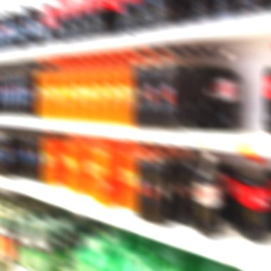 İran soyut süpermarkette bulanık