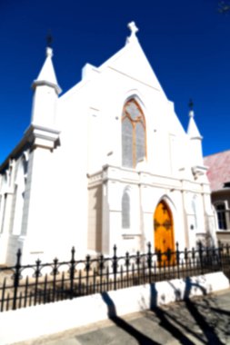 Güney Afrika eski kilise reinet graaf ve din bina şehir merkezinde bulanıklık