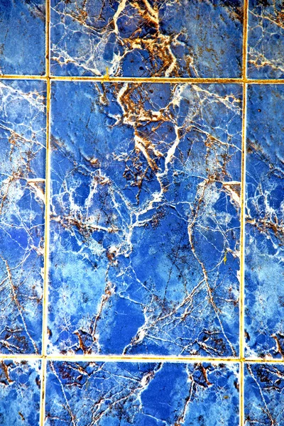 Astratto piastrelle marocco africa il marmo blu — Foto Stock