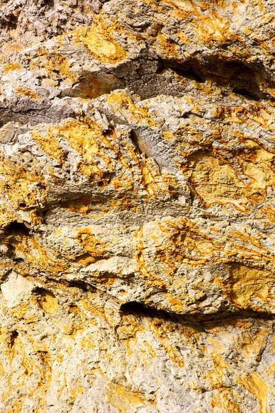 Texture abstraite pierre cassée et lichens — Photo