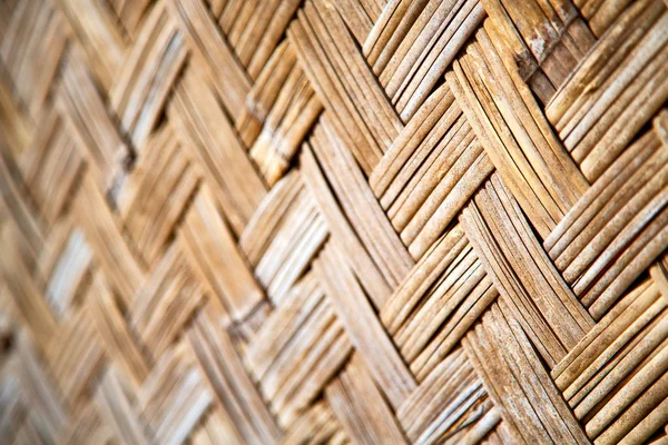 Стена Построена Плетеном Бамбуке Абстрактная Винтажная Поверхность — стоковое фото