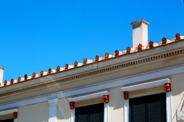 ingreece antik tarihi Ortaçağ dekorasyon duvar ve pencere