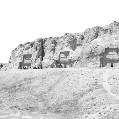 persepolis yakınındaki İran'ın eski kalıntıları tarihi hedef anıtlar ve rui