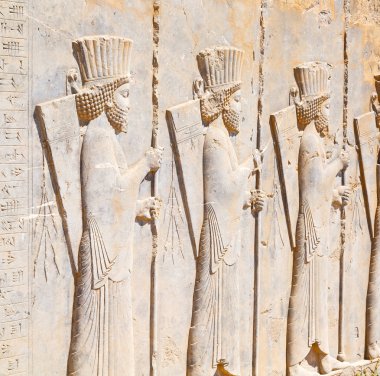 persepolis yakınındaki İran'ın eski kalıntıları tarihi hedef anıtlar ve rui